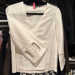 Raoul White Blouse Sz 2 (xs/s)